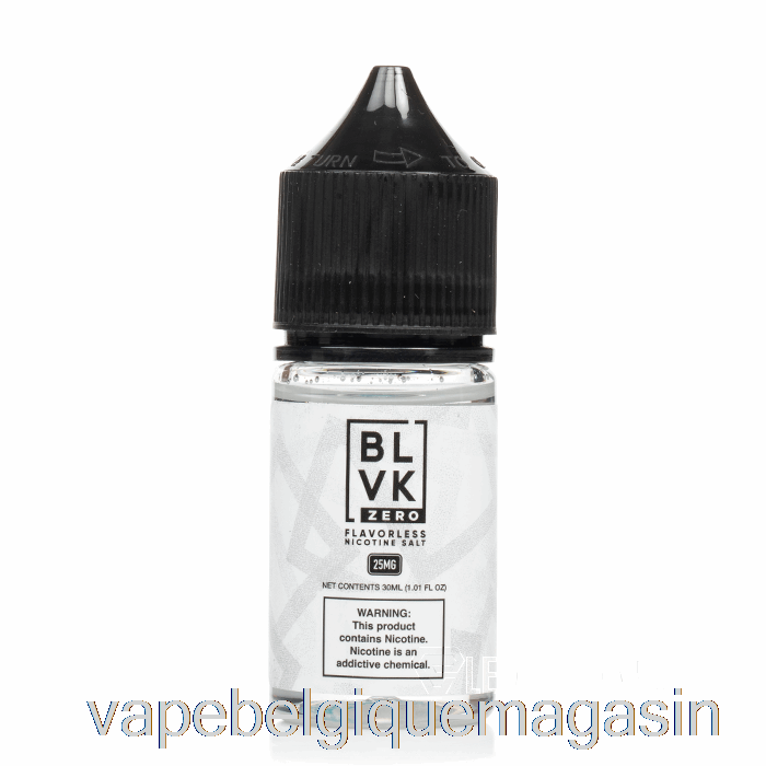 Vape Shop Bruxelles Sans Saveur - Sel Blvk - 30ml 25mg